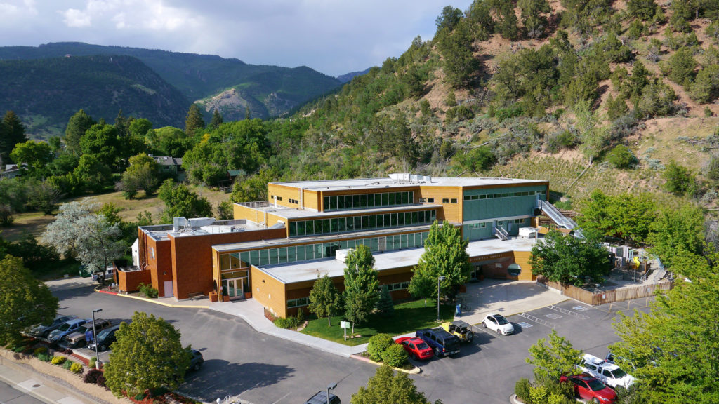 photo - aerial photo of the Colorado Mountain College Glenwood Springs Center