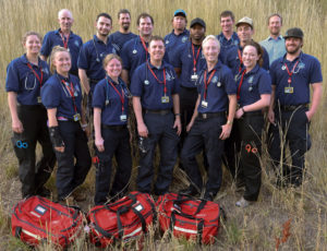 class photo of EMT students at CMC Steamboat Springs
