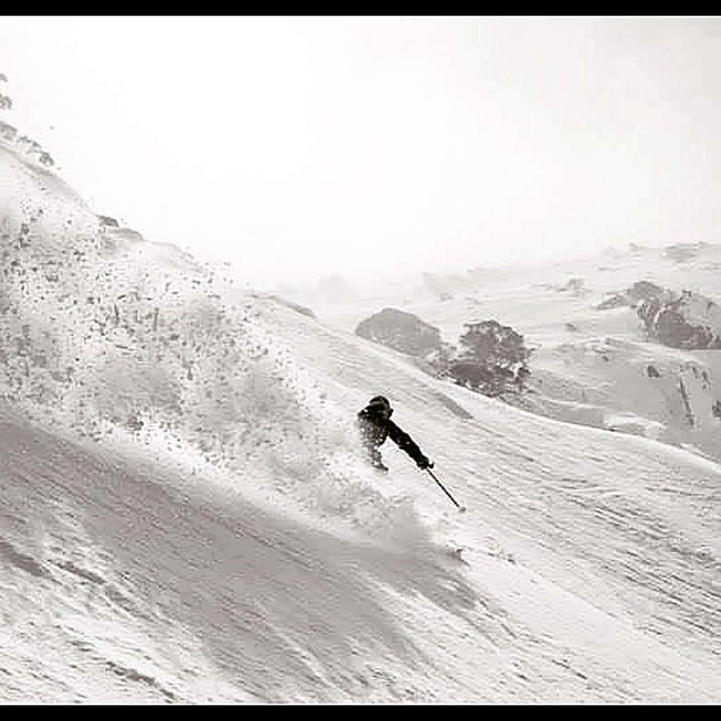 Photo of Karen Gilliot skiing
