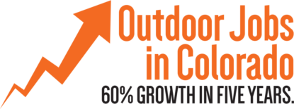 graphic: 60% growth in five years in Outdoor Jobs in Colorado