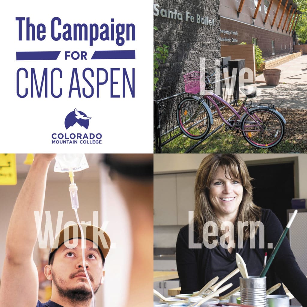Banner: The Campaign for CMC Aspen: Live, Work, Learn