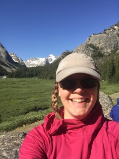 Monia Haselhorst Pd.D. Natural Resource Management professor hiking in Colorado