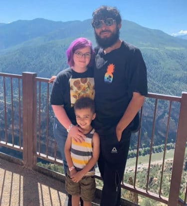 In May Carissa Hernandez of New Castle, here with husband Hernan Hernandez and son Daniel Lewis, was furloughed from Valley View Hospital in Glenwood Springs due to the effects of the pandemic.