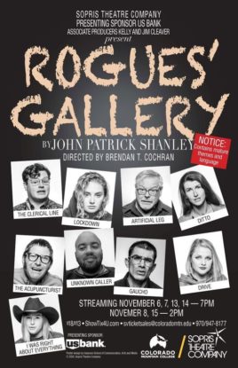 Sopris Theatre Company at Colorado Mountain College is going online with its first production of the season, “Rogues’ Gallery.”