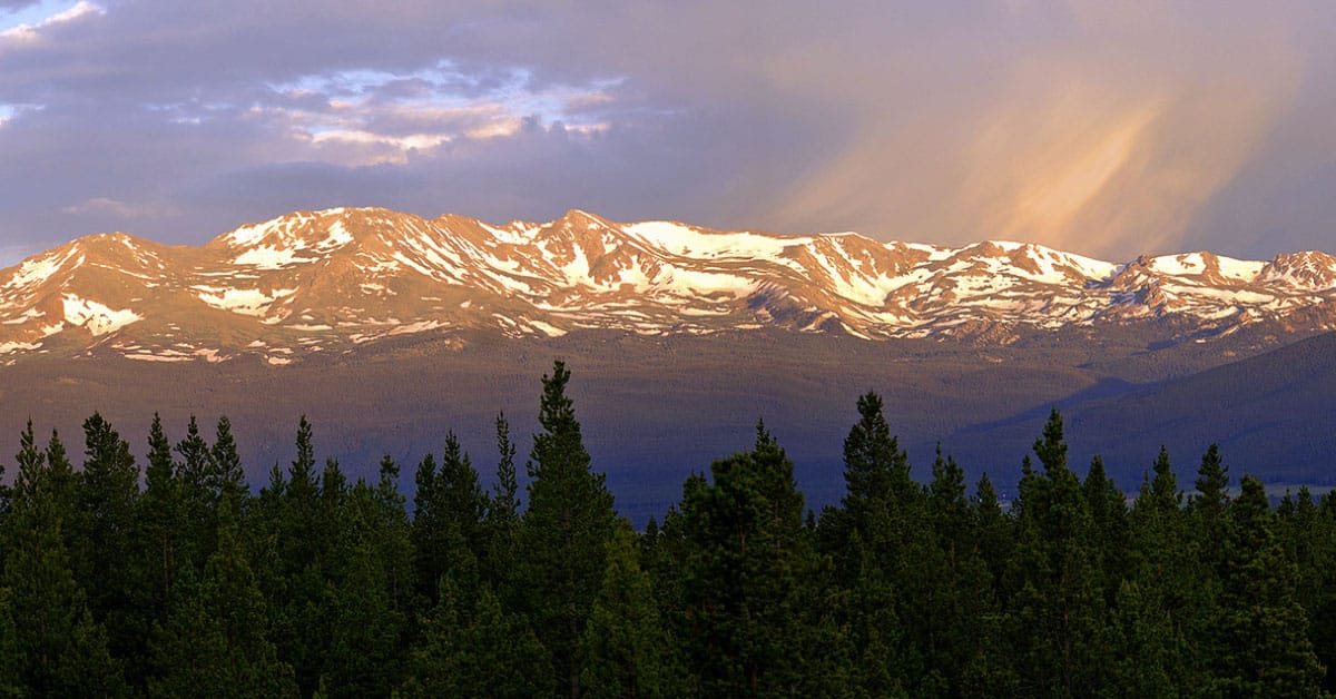 Colorado mountain panoramic