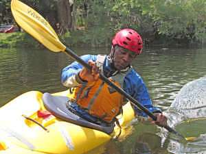 Col. Lukes kayaking