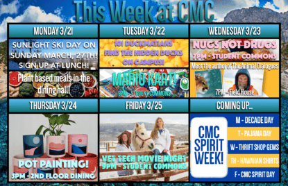 student events at cmc spring valley 3/21/22